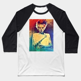 Bride of Frankenstein Psychedelic Baseball T-Shirt